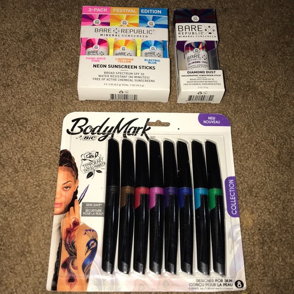 Accessories - Bare republic mineral sunscreen and body markers